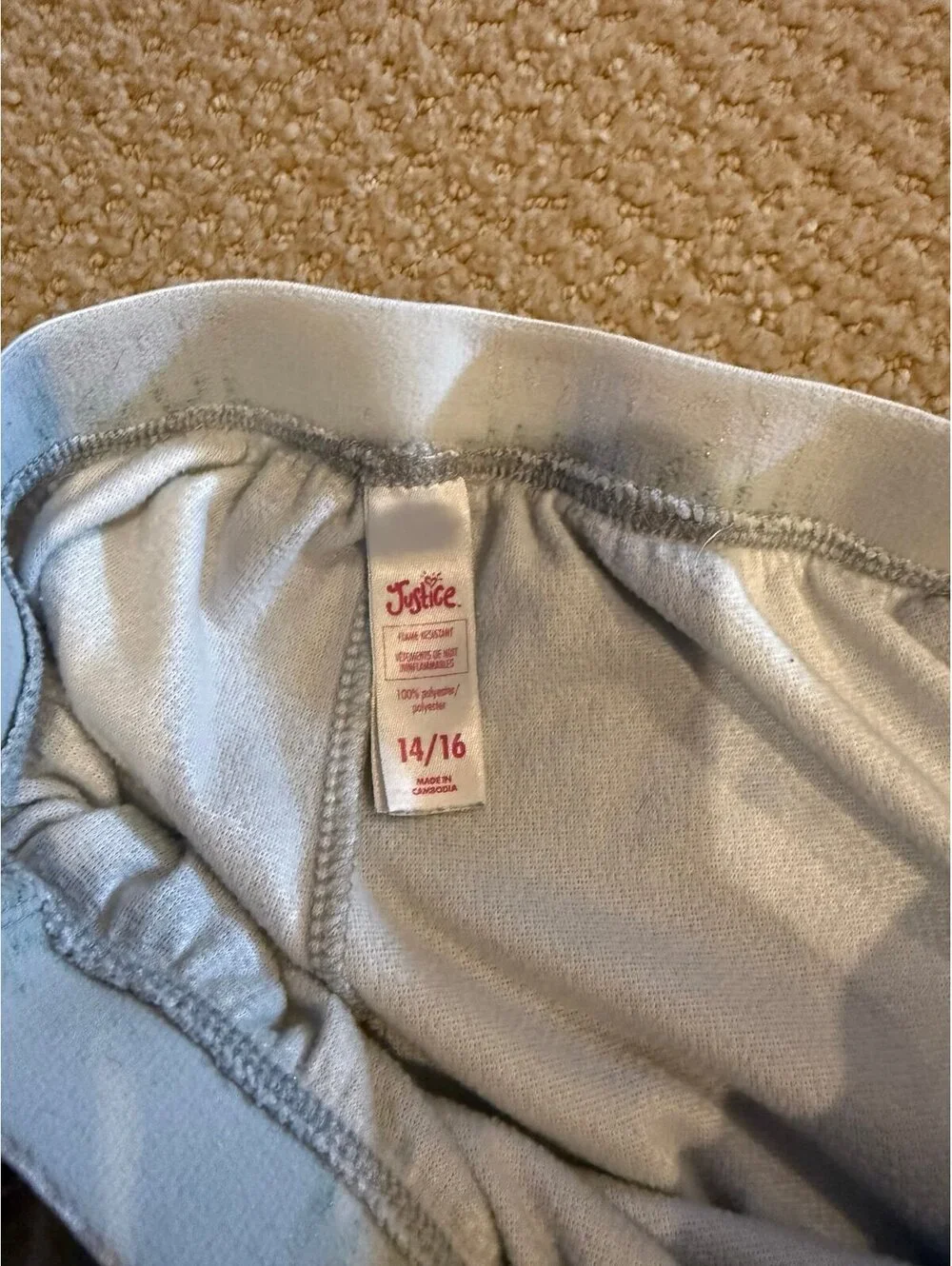 Justice size 14/16 happy vibes shorts